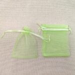 Зелени подаръчни торбички от тюл 7/9см.