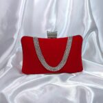 Червена луксозна чанта Даян 1969