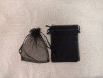 Черни торбички органза размер 9/12см.