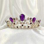 Лилава корона с кристали