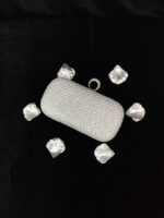 prom silver bag