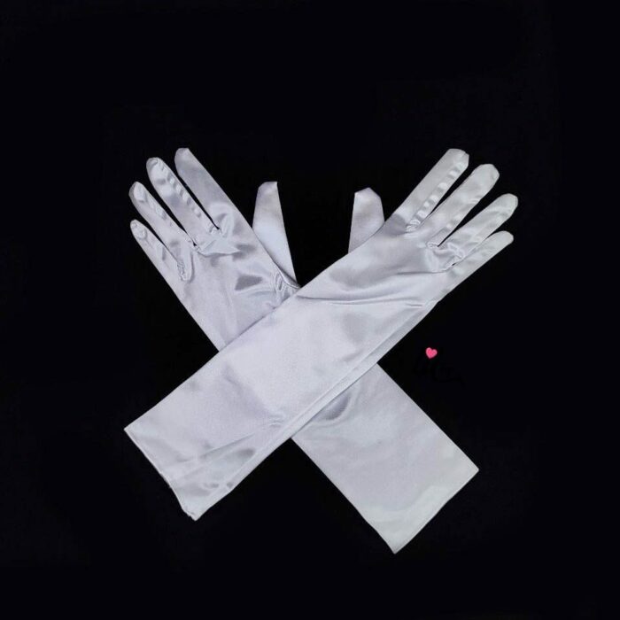 long gloves white