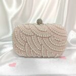 Розова чанта с перлички Cinderella