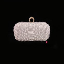crystals with pearls bag